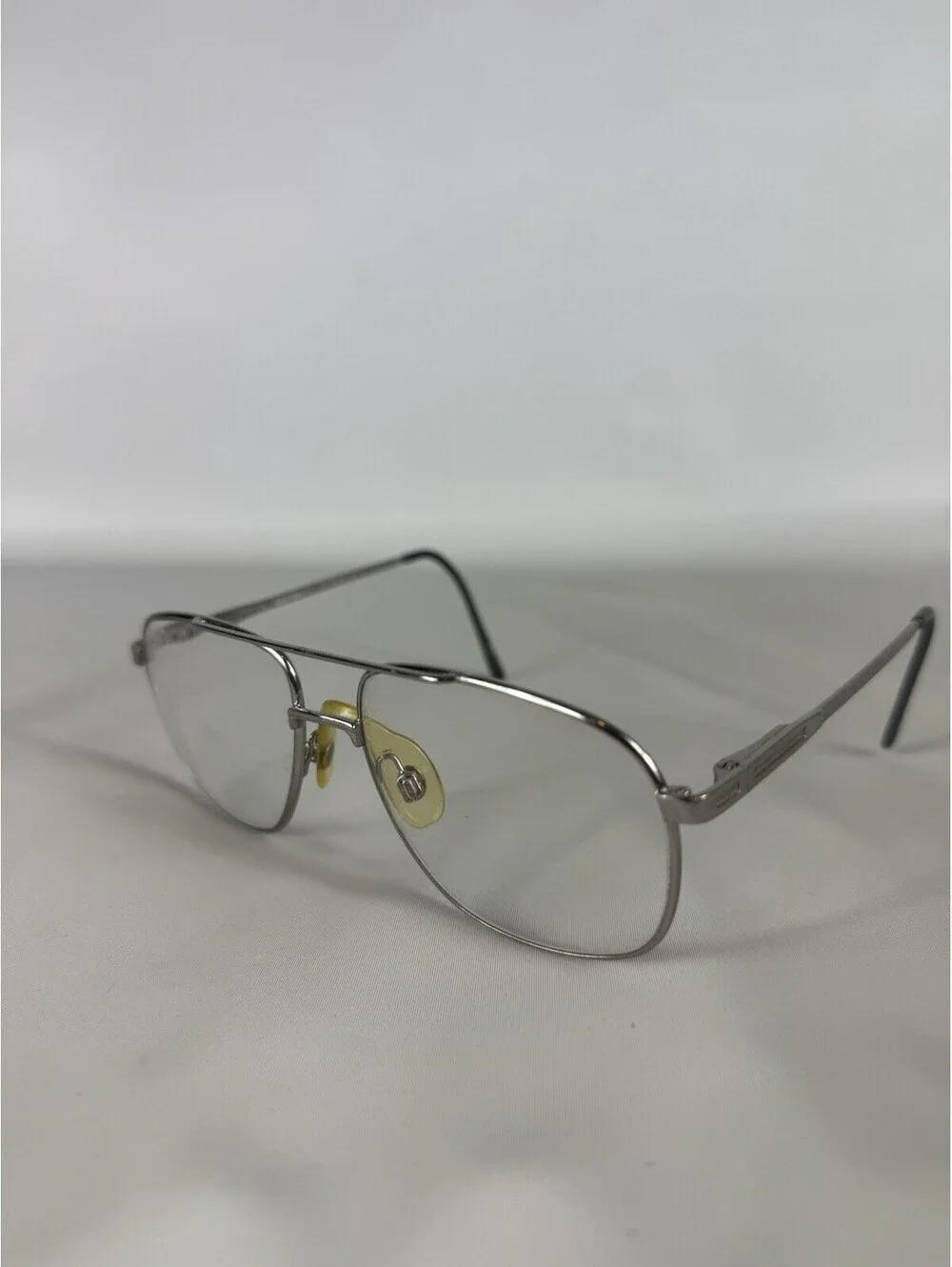 Marchon NYC Jonathan 2 141 Silver Square Eyeglasses Frames Only 58-16 145